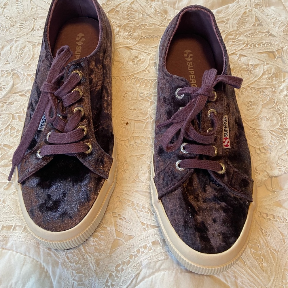 Purple Suede Superga
